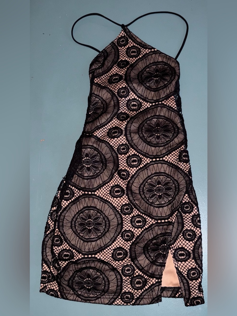 Black Lace Bodycon Dress